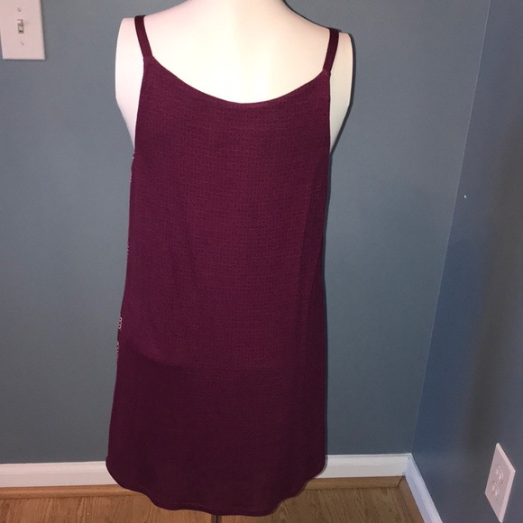 CAbi #3084 printed draped geometric pink tank S - Picture 7 of 8